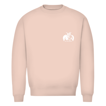 Herren Premium Bio Sweatshirt in Rosa mit MIRUBA Logo auf der Brust