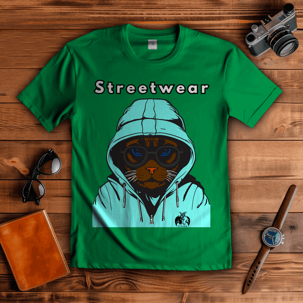 Herren T-Shirt Streetwear Katze - MIRUBA 