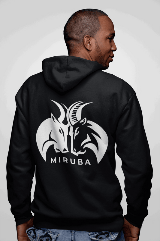 Oversize Hoodie Ohne Kordel MIRUBA Logo groß - MIRUBA 