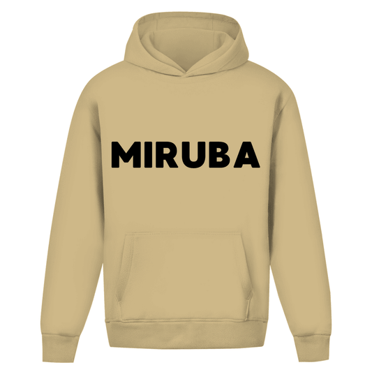 Oversize Hoodie Ohne Kordel Miruba Name schwarz - MIRUBA 