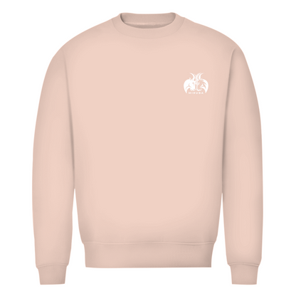 Herren Premium Bio Sweatshirt in Rosa mit kleinem MIRUBA Logo auf der Brust