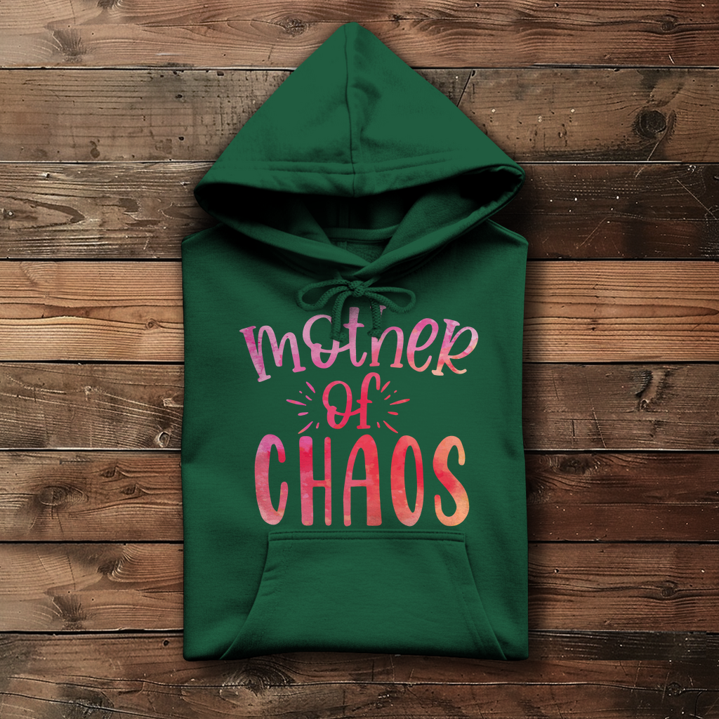 Damen Hoodie mit Mother of Chaos Motiv in Dunkelgrün