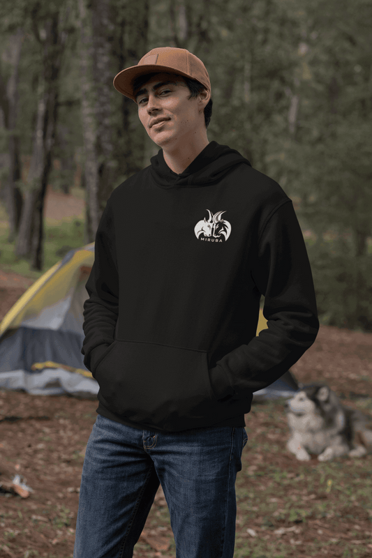 Oversize Hoodie Ohne Kordel Samurai Drachen - MIRUBA 